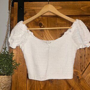 Hollister cap sleeve crop top